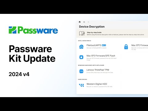 What's New in Passware Kit 2024 v4