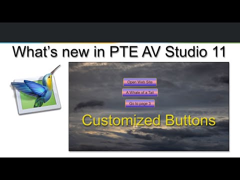 010 - Whats New in PTE AV Studio 11 - Customised Buttons