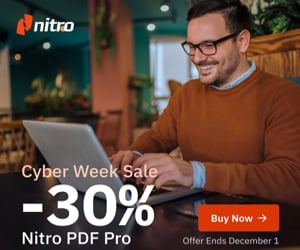 Nitro Pro Cyber Week Sale - 30% OFF