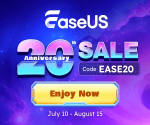 EaseUS Software 20th Anniversay Sale