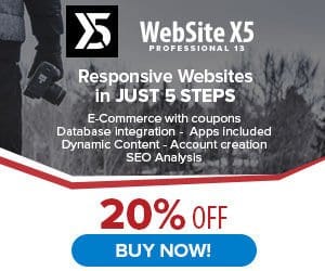 WebSite X5 Pro - 20% OFF