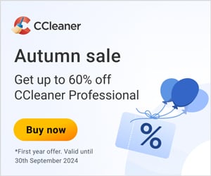 CCleaner Pro Autumn Sale - 60% OFF