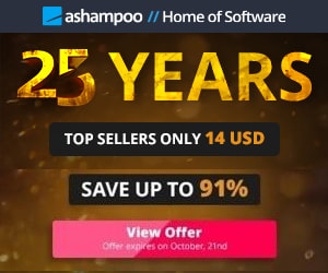 Ashampoo 25 Years Celebration - up to 91% OFF