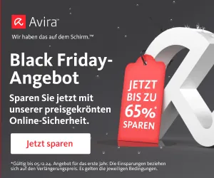 Avira 65% OFF Black Friday Angebot