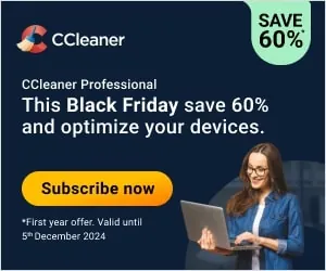 CCleaner Black Friday Sale - 60% OFF