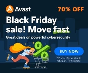 Avast Black Friday Sale - 70% OFF