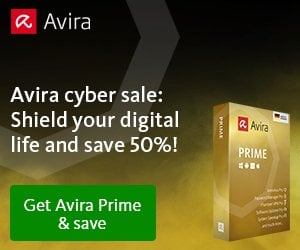 Avira Prime Cyber Week Sale - 50% OFF