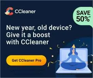 CCleaner Holiday Sale - up to 50% OFF