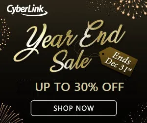 CyberLink End Of Year Sale - 30% OFF