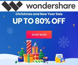 Wondershare Christmas Sale - 80% OFF