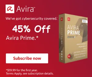 Avira Prime Discount - 45% OFF